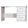 One Call Furniture Avola Premium Dressing Table in Cream with White