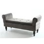 Grey Brushed Velvet Storage Chaise 