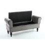 Grey Brushed Velvet Storage Chaise 