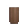 Walnut Ribbed 6 Drawer Chest - Drew 