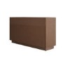 Walnut Ribbed 6 Drawer Chest - Drew 