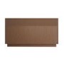 Walnut Ribbed 6 Drawer Chest - Drew 