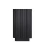 Black Ribbed 6 Drawer Chest of Drawers - Fully Assembled - Drew