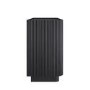 Black Ribbed 6 Drawer Chest of Drawers - Fully Assembled - Drew