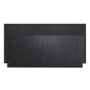Black Ribbed 6 Drawer Chest of Drawers - Fully Assembled - Drew