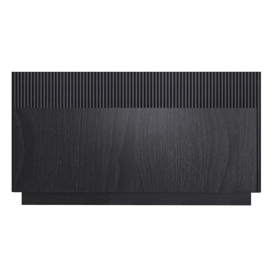 Black Ribbed 6 Drawer Chest of Drawers - Fully Assembled - Drew