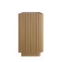 Natural Oak Ribbed 6 Drawer Chest of Drawers - Fully Assembled - Drew