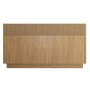 Natural Oak Ribbed 6 Drawer Chest of Drawers - Fully Assembled - Drew