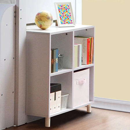 GRADE A2 - Dynamo White Cabin Bed - Ladder Can Be Fitted Either Side!