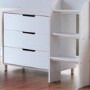 GRADE A2 - Dynamo White Cabin Bed - Ladder Can Be Fitted Either Side!
