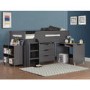 GRADE A1 - Dynamo Dark Grey Cabin Bed - Ladder Can Be Fitted Either Side!