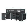 GRADE A1 - Dynamo Dark Grey Cabin Bed - Ladder Can Be Fitted Either Side!