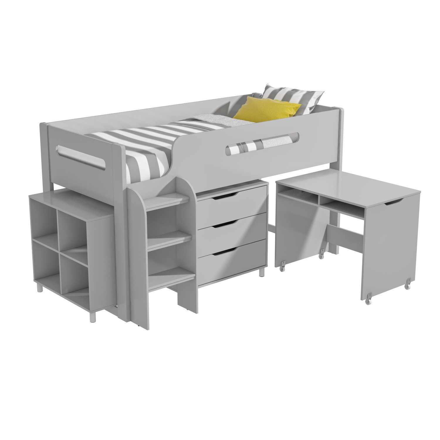 Dynamo pale grey cabin bed discount