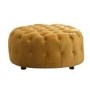 Darby Round Footstool - Mustard