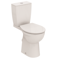 Ideal Standard Eurovit+ Comfort Height Close Coupled Toilet with Soft Close SeatEUROVIT+ CC BWL HO RSD BI 6/4 SCL S&C(C) Open Back