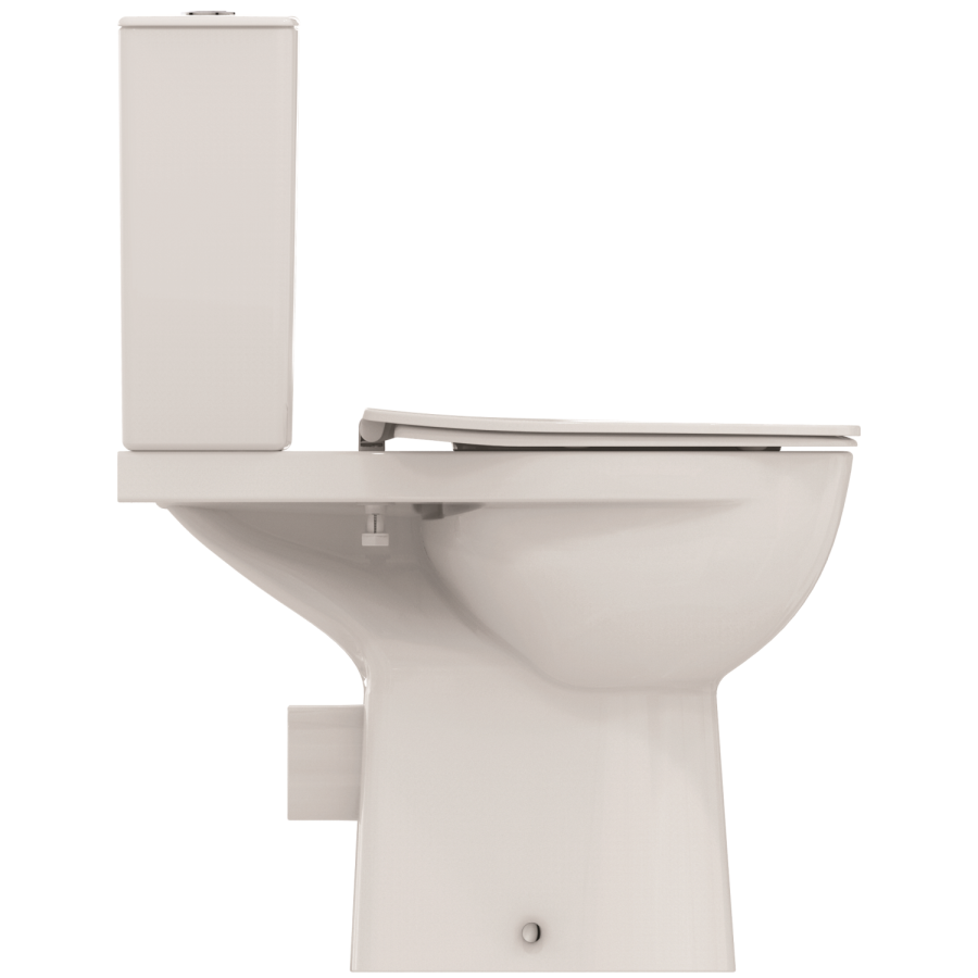 Ideal Standard Eurovit+ Comfort Height Close Coupled Toilet with Soft Close SeatEUROVIT+ CC BWL HO RSD BI 6/4 SCL S&C(C) Open Back