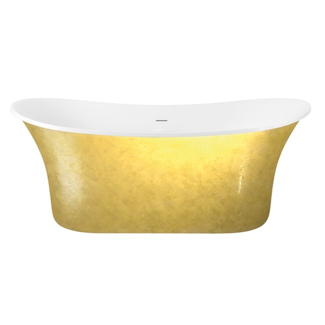 Gold Freestanding Double Ended Slipper Bath 1705 x 755mm - Elementa