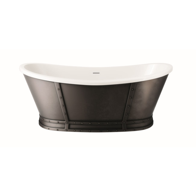 Metallic Freestanding Double Ended Slipper Bath 1750 x 800mm - Elementa