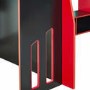 Black and Red High Sleeper Gaming Bed with Desk and Shelves - Eagle