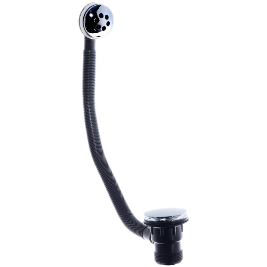 Easy Clean Chrome Plated Brass Bath Waste with Removable Click Clack