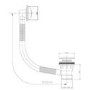 Easy Clean Chrome Plated Brass Bath Waste with Removable Click Clack