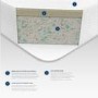 Super King Memory Foam Rolled Hypoallergenic Mattress with Removable Cover - Aspire