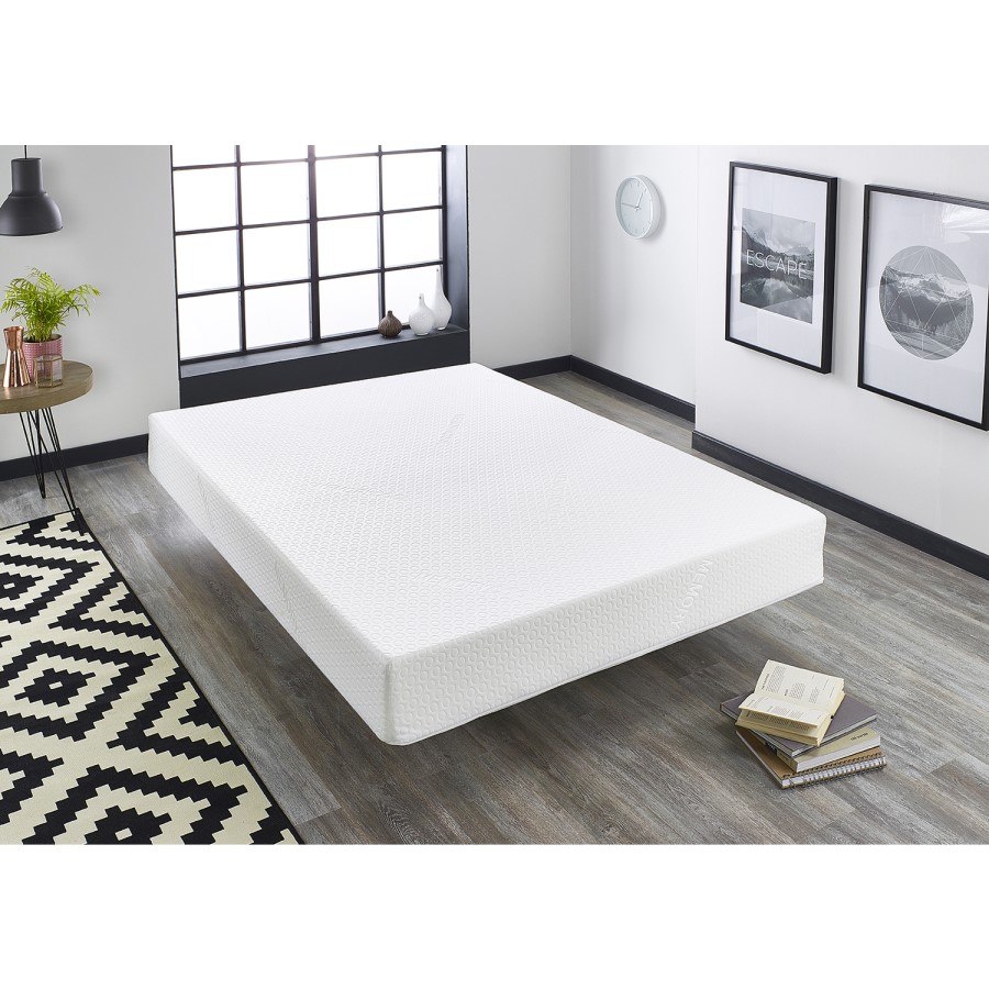 Single Memory Foam Rolled Hypoallergenic Mattress with Removable Cover - Aspire