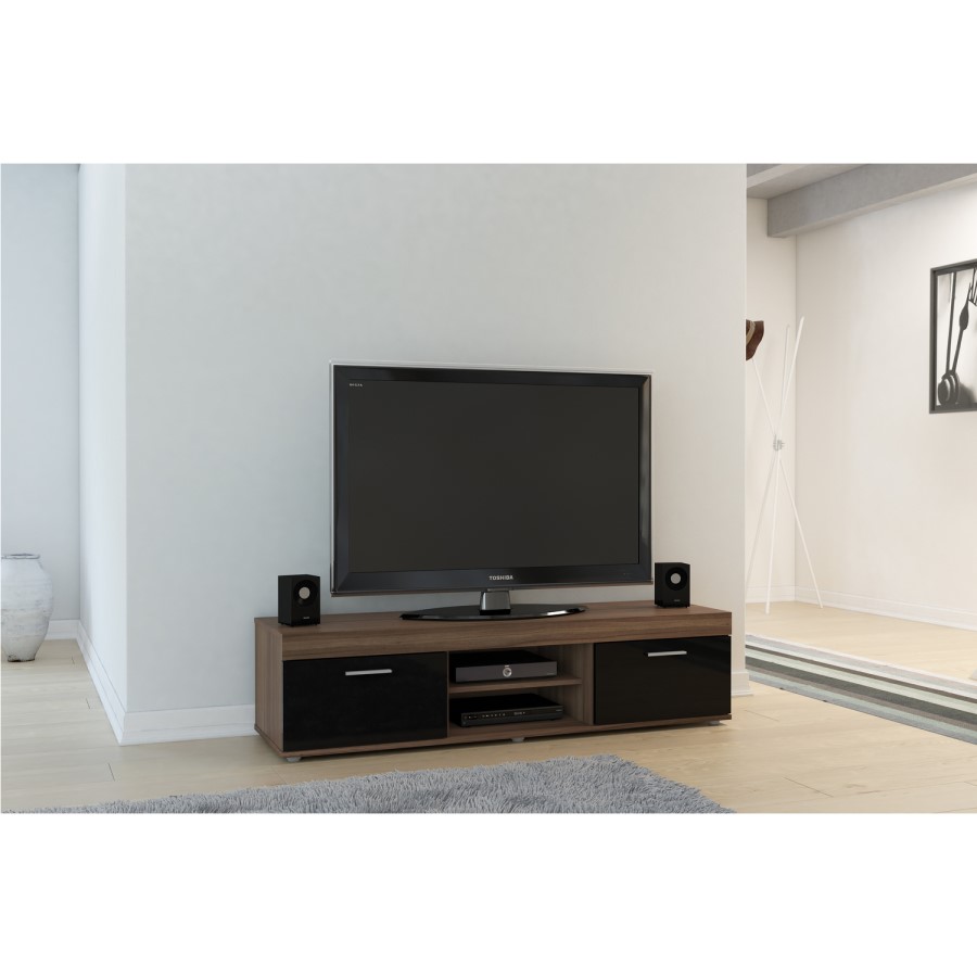 Birlea Edgeware Walnut TV Stand with Storage