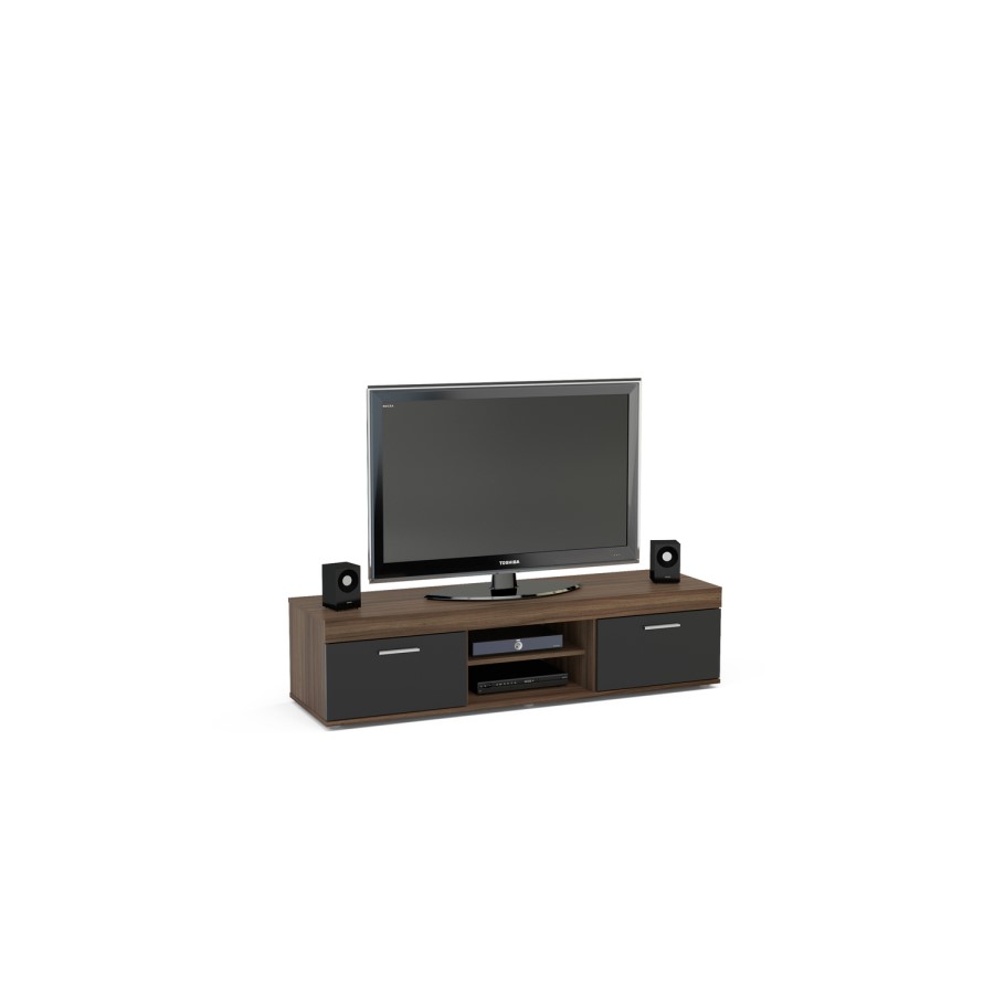 Birlea Edgeware Walnut TV Stand with Storage