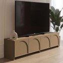 EEL001 Large Oak TV Stand with Storage and Arch Detail - TV's up to 75" -  Ellie