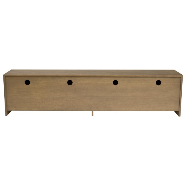 Large Oak TV Stand with Storage and Arch Detail - TV's up to 75" -  Ellie