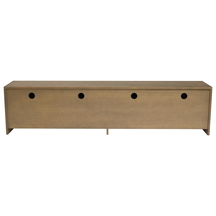 Large Oak TV Stand with Storage and Arch Detail - TV's up to 75" -  Ellie