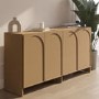 GRADE A2 - Large Oak Sideboard with Arch Detail - 4 Doors - Ellie