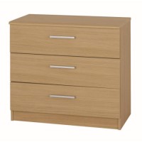 One Call Furniture Andante 3 Drawer Chest Veradi Oak