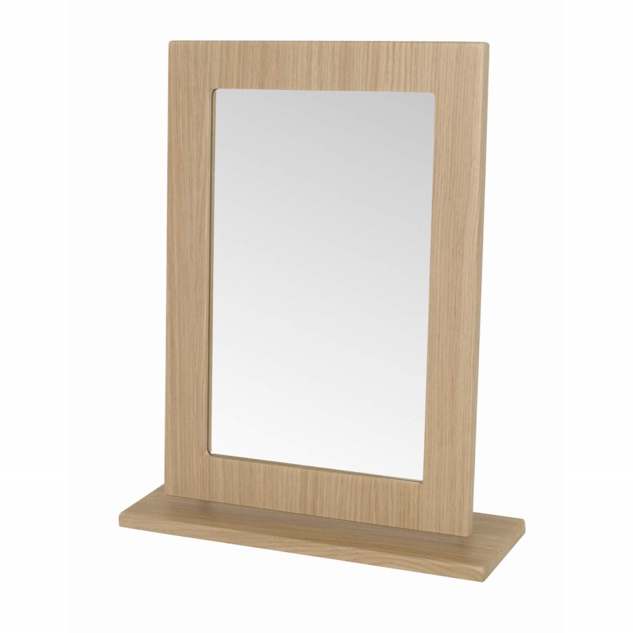 One Call Furniture Shaker Gloss Mirror in Veradi Oak