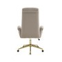 Beige Chenille High Back Office Chair - Effie