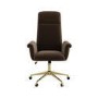 Brown Velvet High Back Office Chair - Effie 