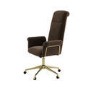 Brown Velvet High Back Office Chair - Effie 