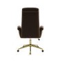 Brown Velvet High Back Office Chair - Effie 