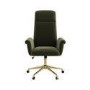 Khaki Velvet High Back Office Chair - Effie 