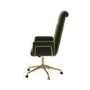 Khaki Velvet High Back Office Chair - Effie 
