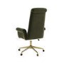 Khaki Velvet High Back Office Chair - Effie 