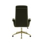 Khaki Velvet High Back Office Chair - Effie 