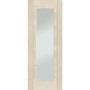 Palermo Essential 1 Light Internal Oak Door with Clear Glass - 1981 x 762 x 35 mm, Unfinished