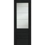 Palermo Essential 2XG Internal Oak Door with Clear Etched Glass - 1981 x 686 x 35 mm, Unfinished