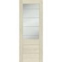 Palermo Essential 2XG Internal Oak Door with Clear Etched Glass - 1981 x 762 x 35 mm, Unfinished