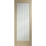 Suffolk Essential Pattern 10 Internal Oak Door with Clear Etched Glass - 1981 x 762 x 35 mm, Unfinished