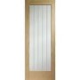 Suffolk Essential Pattern 10 Internal Oak Door with Clear Etched Glass - 1981 x 762 x 35 mm, Unfinished