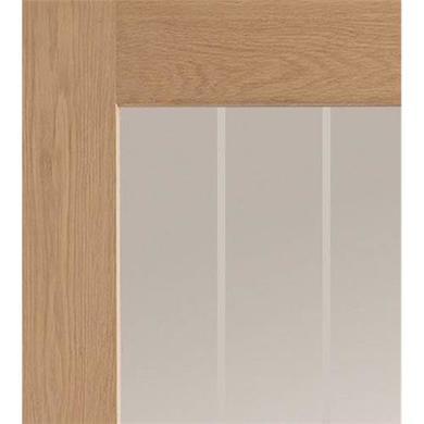 Internal Oak Fully-Glazed Cottage Door with Clear Etched Glass - Unfinished - 1981 x 762 x 35mm - Suffolk Essential - XL Joinery