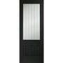 Suffolk Essential 2XG Internal Oak Door with Clear Etched Glass - 1981 x 762 x 35 mm, Unfinished